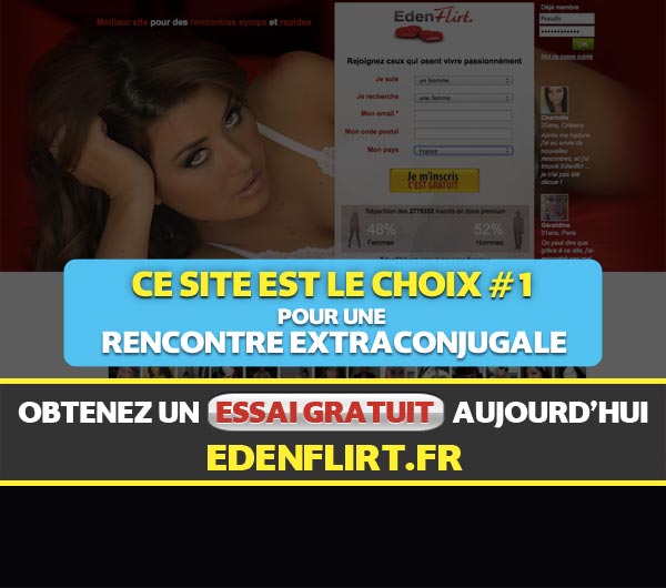 Capture d'écran du site Edenflirt