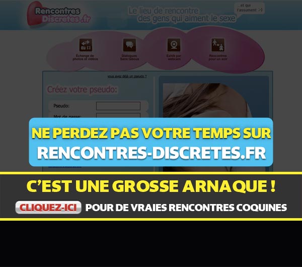 Capture d'écran du site Rencontres-Discretes